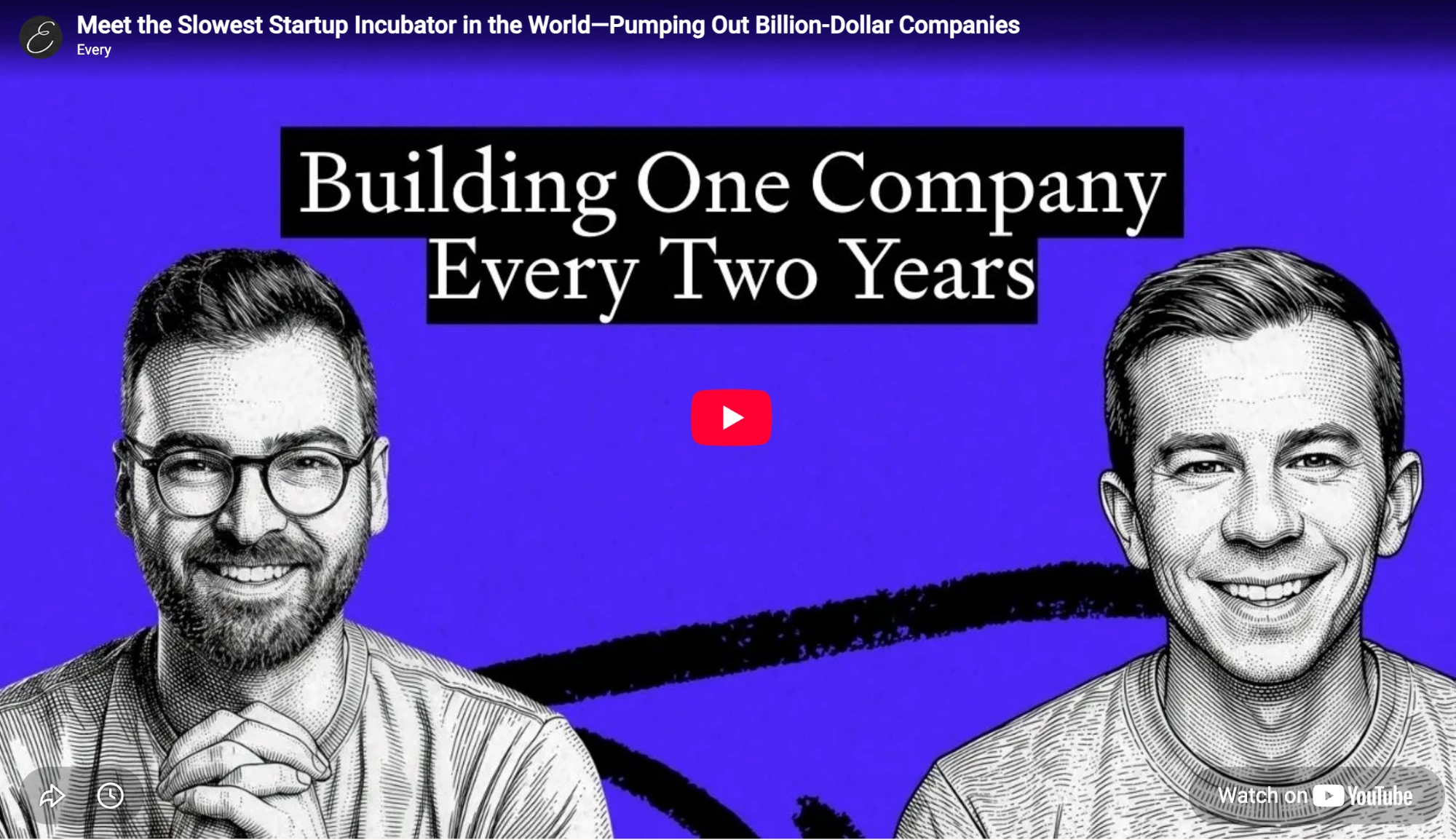 Every video: Meet the Slowest Startup Incubator in the World, Pumping Out Billion-Dollar Companies